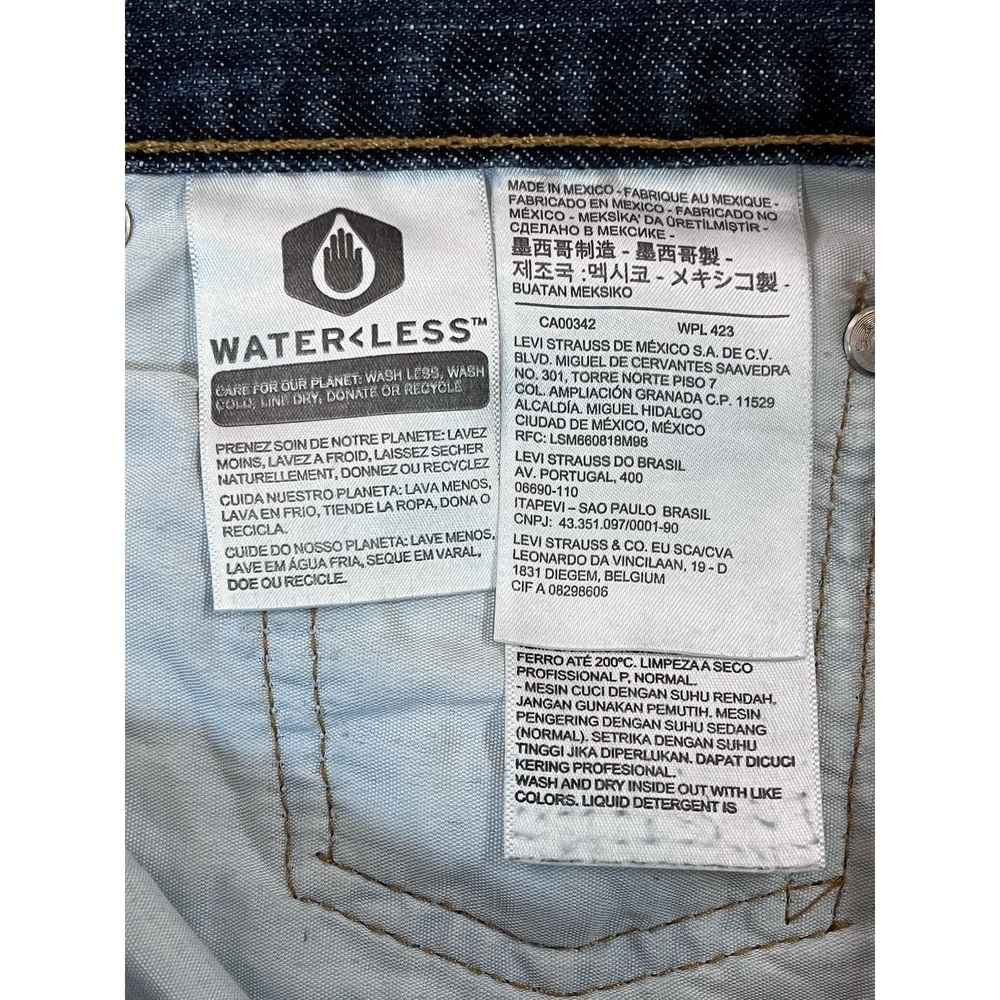 Levi's 527 Boot Cut Jeans Mens 32 X 34 Cowboy Ranch Rodeo Whiskering Med Wash - Picture 4 of 7